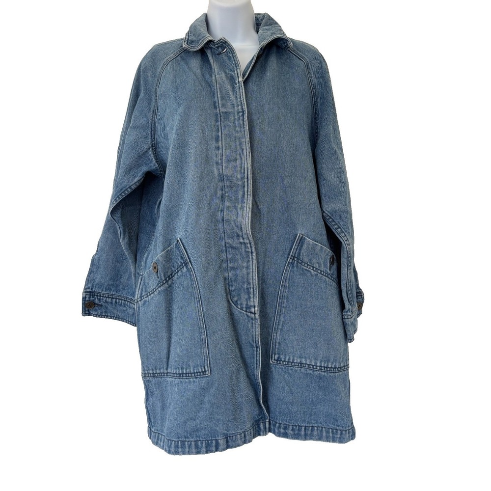 Eddie Bauer Denim Jacket Medium Cabin Barn heritage Western PNW Heritage